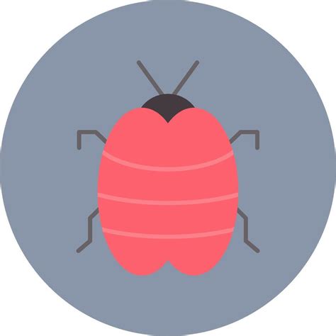 bug flat circle icon  vector art  vecteezy