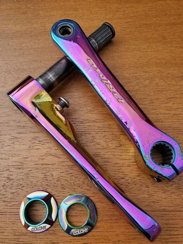 BMXmuseum.com For Sale / Primo Powerbite v2 cranks oil slick