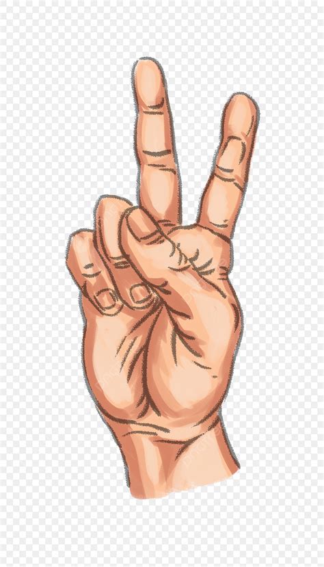 victory hand white transparent victory hand gesture pattern