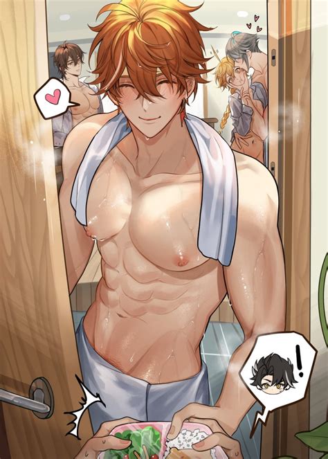 rule  boys abs aether genshin impact ahoge alhaitham genshin