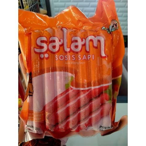 Jual sosis salam merah long sapi 500gr | Shopee Indonesia
