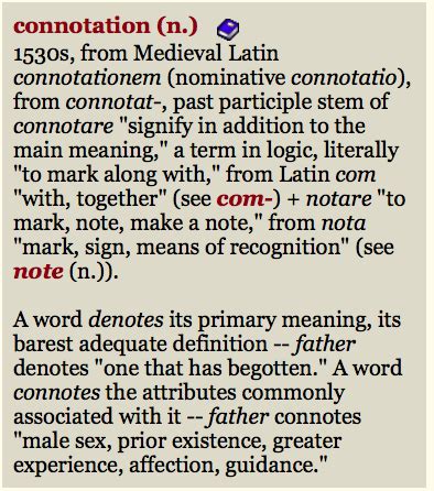 denotation  connotation learning  spelling