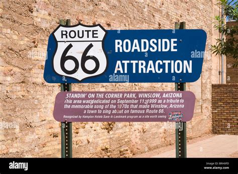 winslow route 66 arizona Stock Photo - Alamy