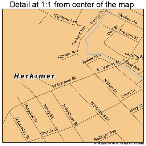 herkimer  york street map