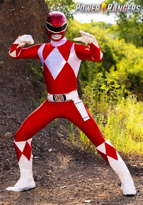 Adult Power Rangers Authentic Red Ranger Costume