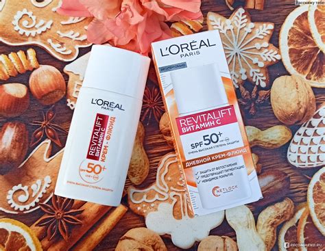 Солнцезащитный крем-флюид L'Oreal Paris Revitalift Витамин С дневной ...