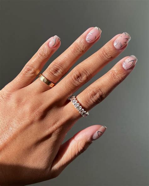 clean girl nails  trending    minimalist manicures