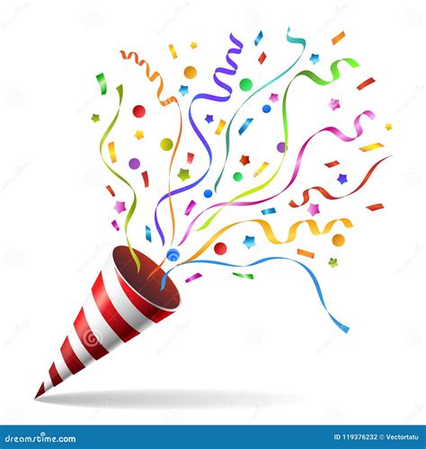 party popper icon stock vector illustration  celebration