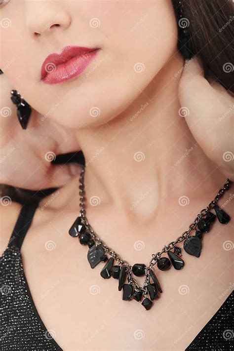Neckless stock image. Image of body, long, hand, glamour - 14565031