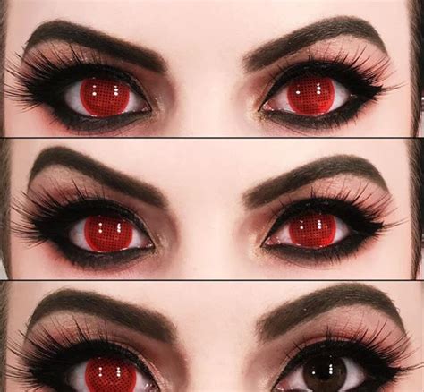 Urban Layer Red Mesh Contact Lenses (1 Pair) - CosplayFTW