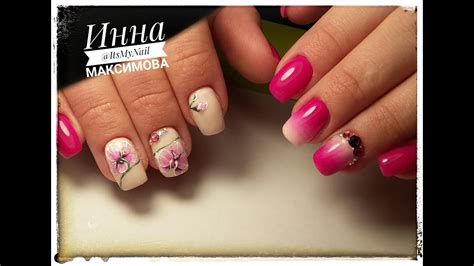 🌸 ВЕСЕННИЙ дизайн ногтей 🌸 FIORE 🌸 ОРХИДЕЯ на ногтях 🌸 ЦВЕТЫ на ногтях ...