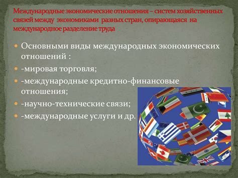 Международные экономические отношения - презентация онлайн