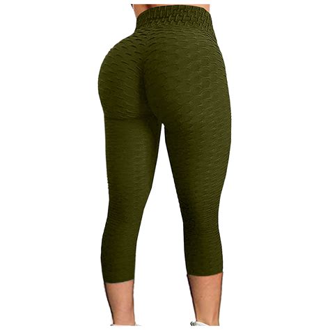 Puntoco Women'S Clearance Yoga Pants Bubble Hip Lifting Exercise