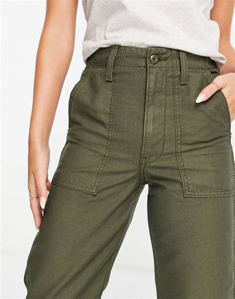 green cargo jeans women 9