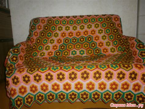 Плед узором африканский цветок - Вязание - Страна Мам