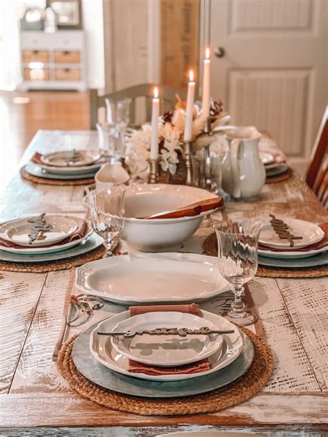 Thanksgiving Family Style Table Setting
