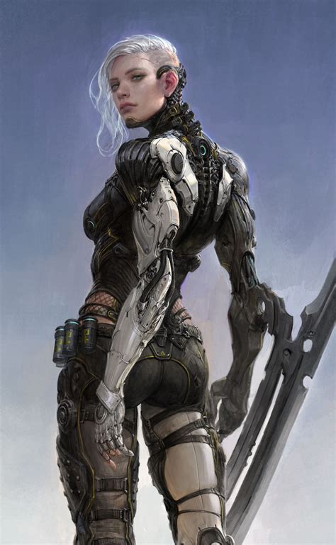 ArtStation - Sci-Fi. p w, Sungryun Park | Cyberpunk character