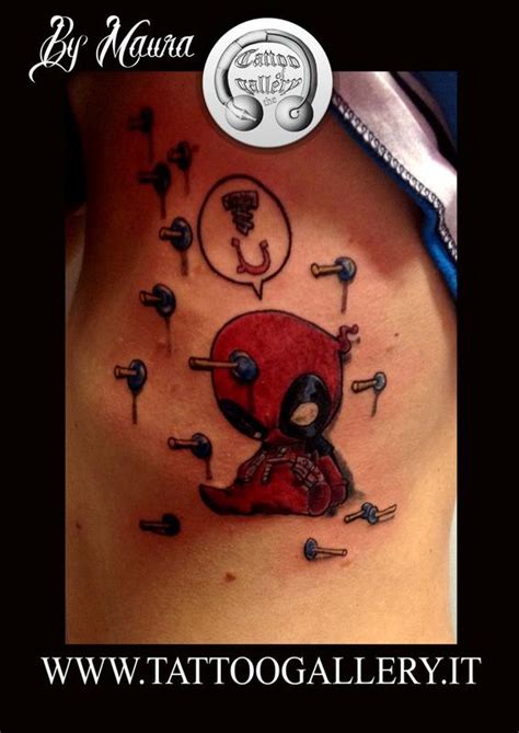 Tattoo Fumetto Dead Pool by Resident Artist Maura Bisacchi: TattooNOW