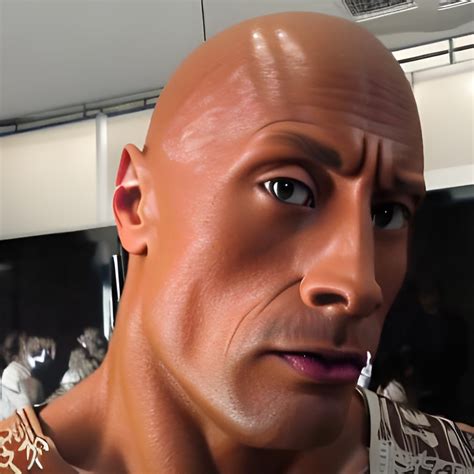 rock eyebrow raise : r/aiArt