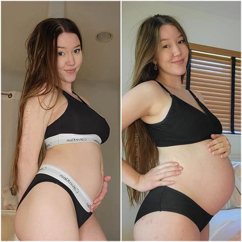 4 Months vs 9 Months Pregnant : r/PregnantPetite