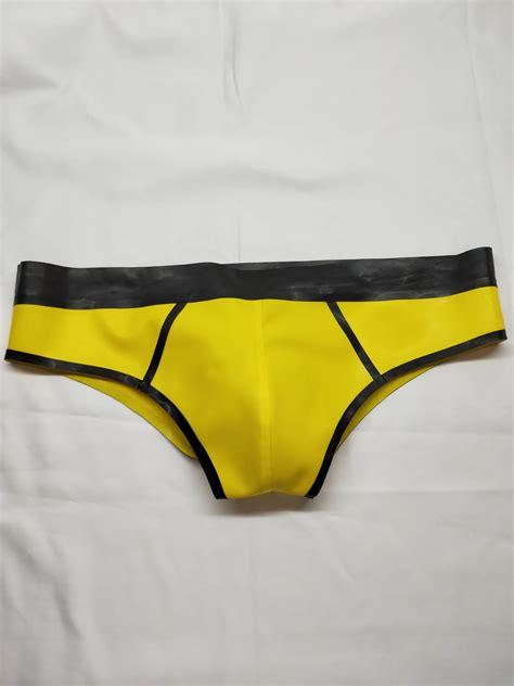 Latex Briefs Rubber Underwear | Latex Sexy Panties Men | Sexy Latex