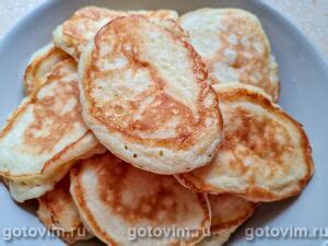 Оладьи на ряженке с яблоками. Рецепт с фото