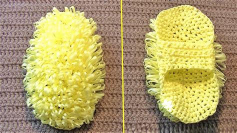 Маленькая овальная мочалка на руку крючком - YouTube