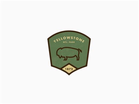 Yellowstone National Park Badge by Ashley Loonam on Dribbble