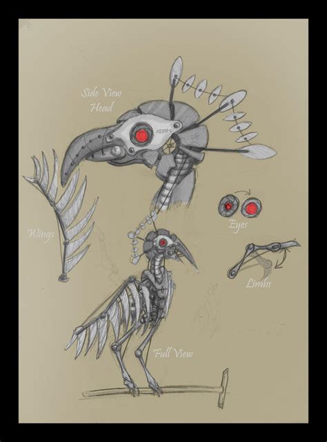 Steampunk Bird Study by SomniumEversor on DeviantArt