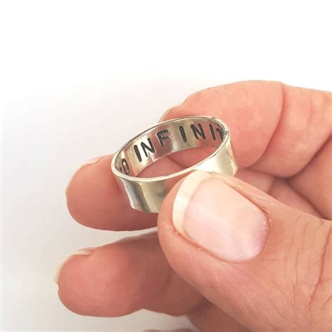 Wedding Band Secret Message Personalized Hebrew Ring | Etsy