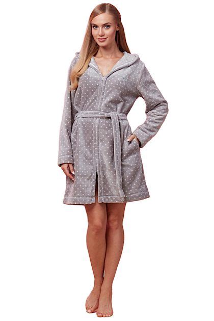 Dámský župan 7119 graphite - L&L - huňaté župany - Dámské župany ...