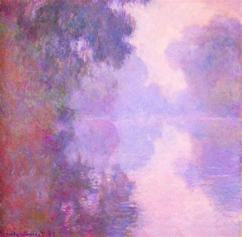 Purple paintings by Claude Monet. — Kunst