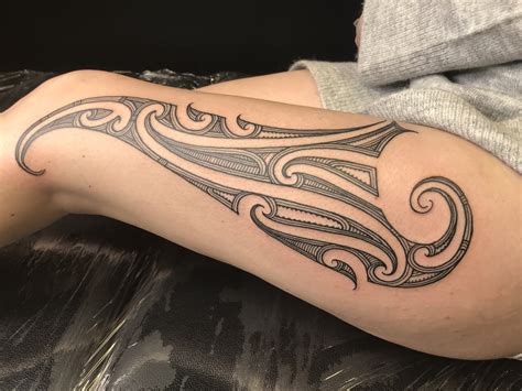 Maori Thigh Tattoos