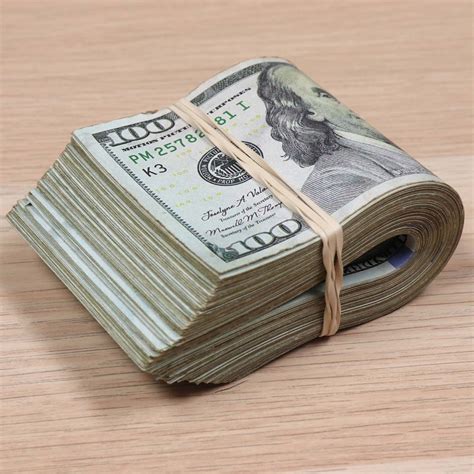 $10,000 RealAged™ New Series Full Print Band - Prop Money