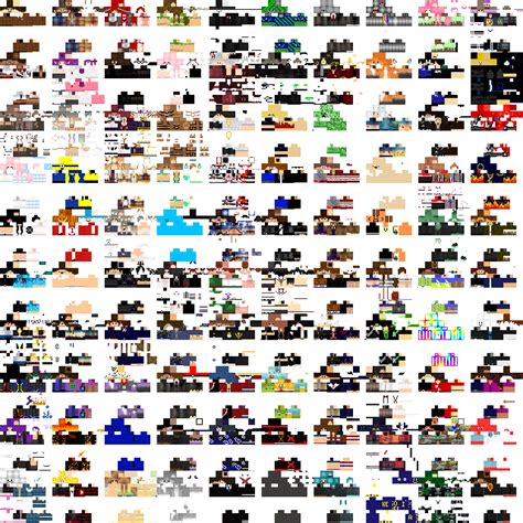 Minecraft Skins Image Dataset : r/datasets