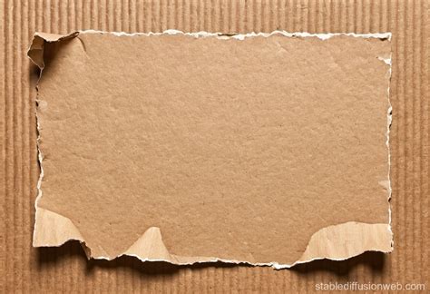Cardboard Piece with Paper Note | Stable Diffusion Online