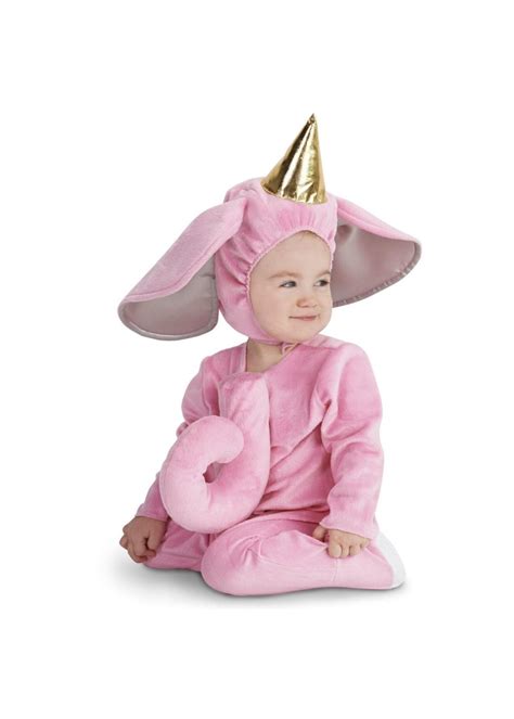 Girls Infant Pink Elephant Costume - Animal Costumes