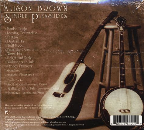 Alison Brown CD: Simple Pleasures (CD) - Bear Family Records
