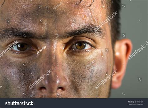 dirty face man images stock  vectors shutterstock