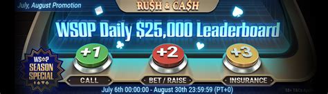 WSOP Rush & Cash Daily Leaderboard at GGPoker