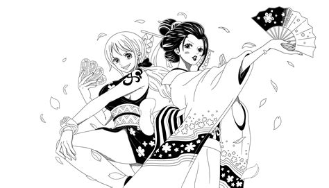 O-Nami & O-Robi in manga style! : r/OnePieceTC