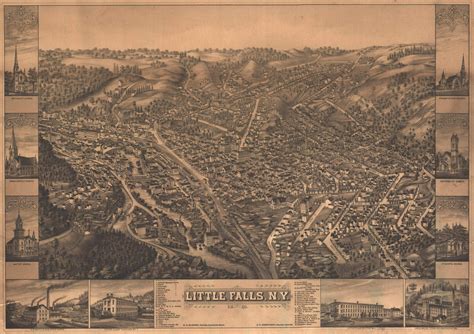 Historic Map - Little Falls, NY - 1881 | World Maps Online