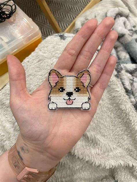 Малыш корги Вышивка крестом / cross-stitch в 2024 г | Вышивание ...