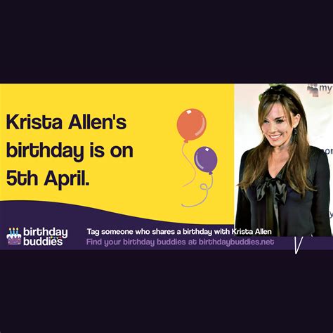 Krista Allen's birthday is 5th April 1971