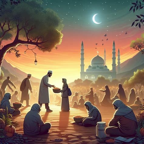 premium photo peaceful evening scene