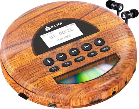 Amazon.com: KLIM Nomad Wood + Portable CD Player Walkman + Long-Lasting ...