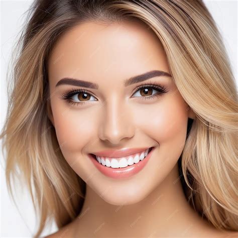Premium Photo | Beautiful cute smile with very clean perfect teeth chin