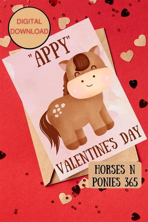 Free Printable Horse Valentines
