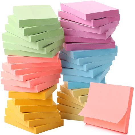 Amazon.com : Mr. Pen- Sticky Notes, 1.5”x2”, 2160 Sheets, Pastel Sticky ...