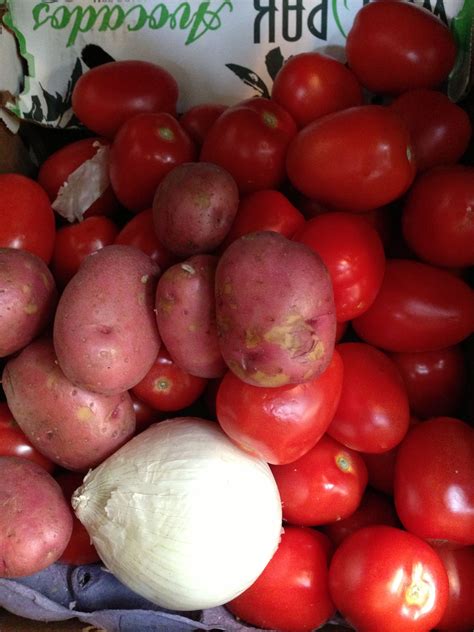 Tomatoes, potatoes The Fresh, Vegetable Garden, Tomatoes, Onion ...